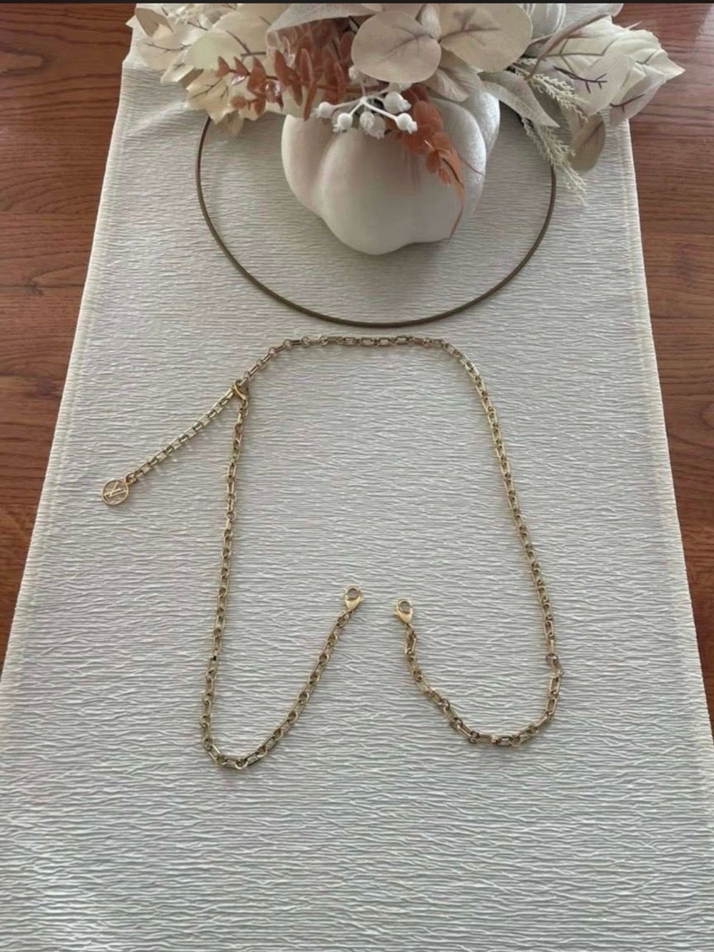 Authentic Louis Vuitton Gold strap chain brand new